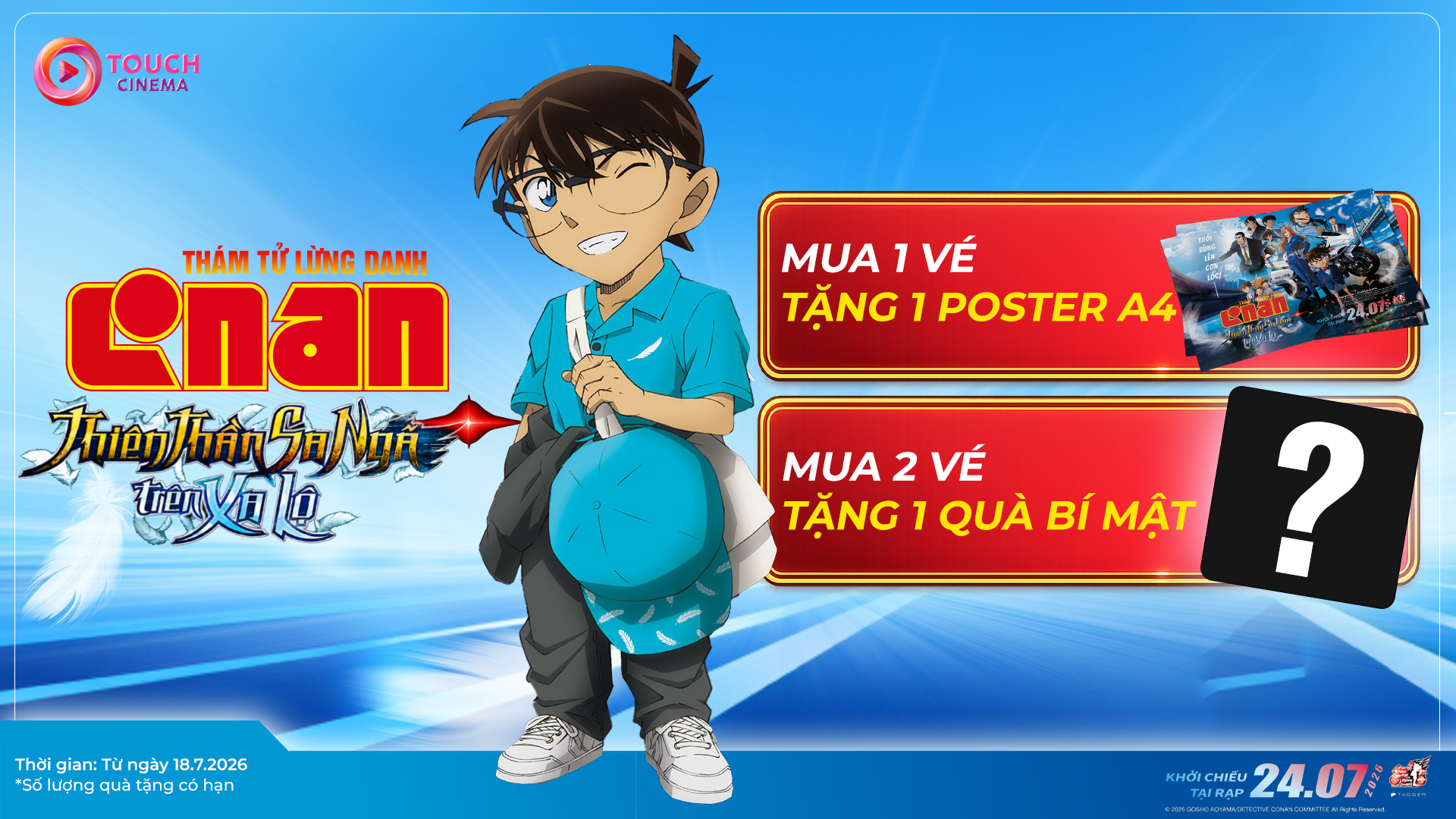 MUA VÉ XEM PHIM CONAN MOVIE 29 NHẬN NGAY QUÀ TẶNG ĐẶC BIỆT
